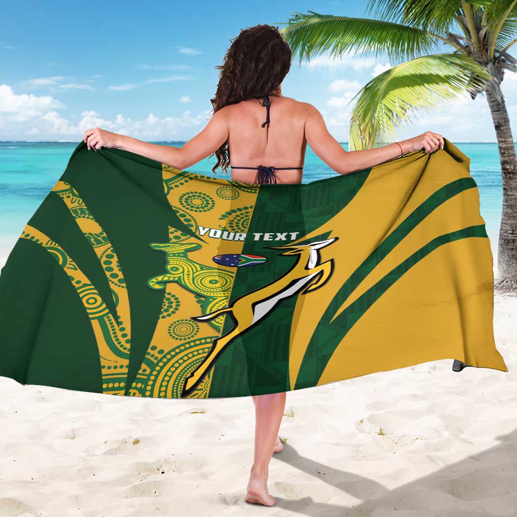 South Africa Australia Rugby Custom Sarong Springboks Wallabies Together - Aussie Hoodie