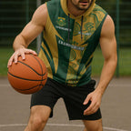 South Africa Australia Rugby Custom Sleeveless Hoodie Springboks Wallabies Together - Aussie Hoodie