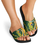 South Africa Australia Rugby Custom Slide Sandals Springboks Wallabies Together - Aussie Hoodie