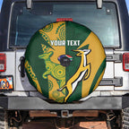South Africa Australia Rugby Custom Spare Tire Cover Springboks Wallabies Together - Aussie Hoodie