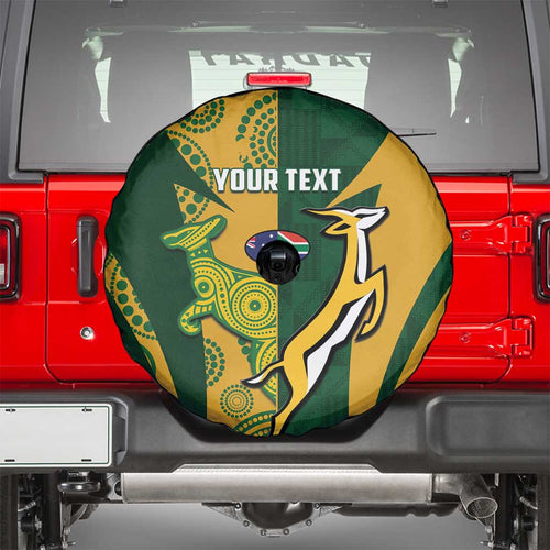 South Africa Australia Rugby Custom Spare Tire Cover Springboks Wallabies Together - Aussie Hoodie