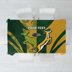South Africa Australia Rugby Custom Tablecloth Springboks Wallabies Together - Aussie Hoodie
