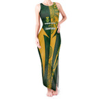 South Africa Australia Rugby Custom Tank Maxi Dress Springboks Wallabies Together - Aussie Hoodie