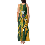 South Africa Australia Rugby Custom Tank Maxi Dress Springboks Wallabies Together - Aussie Hoodie