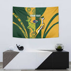 South Africa Australia Rugby Custom Tapestry Springboks Wallabies Together - Aussie Hoodie