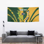 South Africa Australia Rugby Custom Tapestry Springboks Wallabies Together - Aussie Hoodie