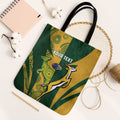 South Africa Australia Rugby Custom Tote Bag Springboks Wallabies Together - Aussie Hoodie