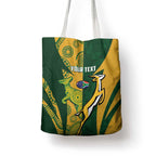 South Africa Australia Rugby Custom Tote Bag Springboks Wallabies Together - Aussie Hoodie