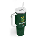 South Africa Australia Rugby Tumbler With Handle Springboks Wallabies Together - Aussie Hoodie