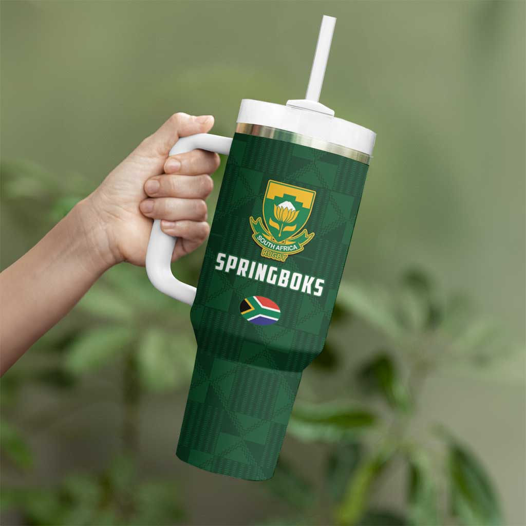 South Africa Australia Rugby Tumbler With Handle Springboks Wallabies Together - Aussie Hoodie
