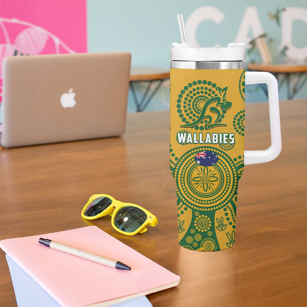 South Africa Australia Rugby Tumbler With Handle Springboks Wallabies Together - Aussie Hoodie