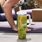 South Africa Australia Rugby Tumbler With Handle Springboks Wallabies Together - Aussie Hoodie