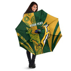 South Africa Australia Rugby Custom Umbrella Springboks Wallabies Together - Aussie Hoodie