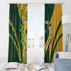 South Africa Australia Rugby Custom Window Curtain Springboks Wallabies Together - Aussie Hoodie