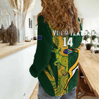 South Africa Australia Rugby Custom Women Casual Shirt Springboks Wallabies Together - Aussie Hoodie
