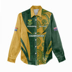 South Africa Australia Rugby Custom Women Casual Shirt Springboks Wallabies Together - Aussie Hoodie