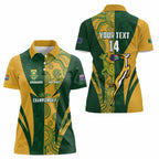 South Africa Australia Rugby Custom Women Polo Shirt Springboks Wallabies Together - Aussie Hoodie