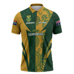 South Africa Australia Rugby Custom Zipper Polo Shirt Springboks Wallabies Together - Aussie Hoodie