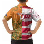 Australia and Japan Rugby Custom Kid Hawaiian Shirt Wallabies Brave Blossoms Together