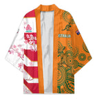Australia and Japan Rugby Custom Kimono Wallabies Brave Blossoms Together