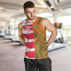Australia and Japan Rugby Custom Men Tank Top Wallabies Brave Blossoms Together
