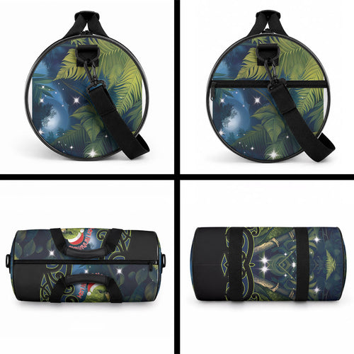 New Zealand Christmas Duffle Bag Cute Kakapo Meri Kirihimete Maori Koru
