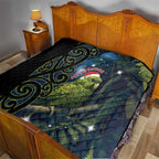 New Zealand Christmas Quilt Cute Kakapo Meri Kirihimete Maori Koru