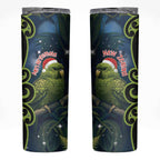 New Zealand Christmas Skinny Tumbler Cute Kakapo Meri Kirihimete Maori Koru