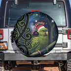 New Zealand Christmas Spare Tire Cover Cute Kakapo Meri Kirihimete Maori Koru