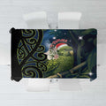 New Zealand Christmas Tablecloth Cute Kakapo Meri Kirihimete Maori Koru