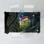New Zealand Christmas Tablecloth Cute Kakapo Meri Kirihimete Maori Koru