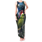 New Zealand Christmas Tank Maxi Dress Cute Kakapo Meri Kirihimete Maori Koru
