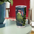 New Zealand Christmas Tumbler Cup Cute Kakapo Meri Kirihimete Maori Koru