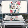 Australia Christmas Auto Sun Shade Jolly Kookaburra Bottlebrush Watercolor - Aussie Hoodie