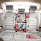 Australia Christmas Back Car Seat Cover Jolly Kookaburra Bottlebrush Watercolor - Aussie Hoodie