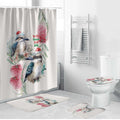 Australia Christmas Bathroom Set Jolly Kookaburra Bottlebrush Watercolor - Aussie Hoodie