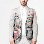Australia Christmas Blazer Jolly Kookaburra Bottlebrush Watercolor - Aussie Hoodie