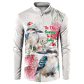 Australia Christmas Button Sweatshirt Jolly Kookaburra Bottlebrush Watercolor - Aussie Hoodie