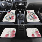 Australia Christmas Car Mats Jolly Kookaburra Bottlebrush Watercolor - Aussie Hoodie
