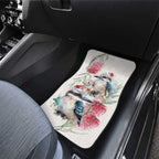 Australia Christmas Car Mats Jolly Kookaburra Bottlebrush Watercolor - Aussie Hoodie