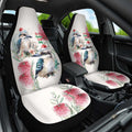 Australia Christmas Car Seat Cover Jolly Kookaburra Bottlebrush Watercolor - Aussie Hoodie