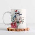 Australia Christmas Ceramic Mug Jolly Kookaburra Bottlebrush Watercolor - Aussie Hoodie