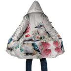 Australia Christmas Cloak Jolly Kookaburra Bottlebrush Watercolor - Aussie Hoodie