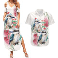Australia Christmas Couples Matching Summer Maxi Dress and Hawaiian Shirt Jolly Kookaburra Bottlebrush Watercolor - Aussie Hoodie