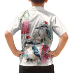 Australia Christmas Family Matching Tank Maxi Dress and Hawaiian Shirt Jolly Kookaburra Bottlebrush Watercolor - Aussie Hoodie