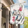 Australia Christmas Garden Flag Jolly Kookaburra Bottlebrush Watercolor - Aussie Hoodie
