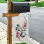 Australia Christmas Garden Flag Jolly Kookaburra Bottlebrush Watercolor - Aussie Hoodie
