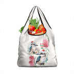 Australia Christmas Grocery Bag Jolly Kookaburra Bottlebrush Watercolor - Aussie Hoodie