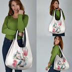 Australia Christmas Grocery Bag Jolly Kookaburra Bottlebrush Watercolor - Aussie Hoodie