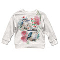 Australia Christmas Kid Ugly Christmas Sweater Jolly Kookaburra Bottlebrush Watercolor - Aussie Hoodie